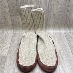 Acorn Suede Slipper with Brown Stitching